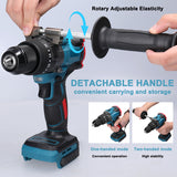 13mm High Torque Brushless Motor Cordless Drill High-power Wireless Rechargeable Hand Drills DIY Electric Power Tools