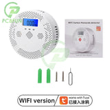 Tuya WiFi Smart Carbon Monoxide Leakage Detector Electrochemical Sensor LCD Screen Sound Light Alarm Tester CO Meter
