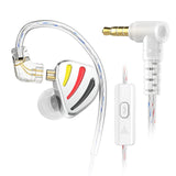 QKZ ODIN Earphones HIFI Monitoring Vocal 3-Level Tuning Switch Metal Heavy Bass Earbuds Dynamic Sport Music Headsets D-Fi Castor