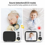 Wireless Video for Baby Camera Monitor with 3.2 Inch TFT LCD Screen Two-Way Talk Room Temperature Detection