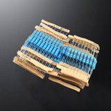 1300Pcs Resistor Kit 1R-3M Ohm Resistance Set Pack 1% Metal Film Resistors Assortment 130Values with Box