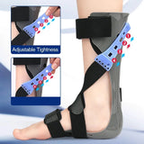1Pair Adjustable Medical AFO Brace-Ankle Orthosis Drop Foot Stabilizer Support for Walking with Shoe