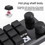 USB ro Custom Mini 12 Keys 2 Knob Programming DIY nical Keyboard Gaming Drawing Switch Portable Hot-swap Keypad