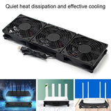 Three-fan High-performance 360mm X 120mm Usb Router Fan Efficient Laptop Host Case Solution with Big for Micro