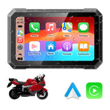 Motorcycle Navigator with Bulit-In Speaker 1000Nit Ips 7 Inch Toucreen Support Wireless Carplay Android Auto Dual Bluetooth