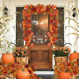 5.7FT Artificial Maple Leaf Garland - For Wedding & Thanksgiving Decor