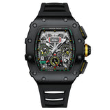 GUANQIN Automatic Mechanical Winding Watch Fashion Sports Mens Watch Chronograph Business Stainless Steel Relogio Masculino 2022