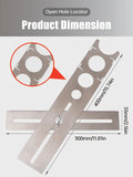 Stainless Steel Tile Opener Locator Marking Punching Positioning Ruler Ceramic Marble Glass or Drilg Hole Tools