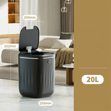 20L Smart Automatic Waterproof Electric Trash Waste Kitchen Bathroom Toilet Garbage Can -Black