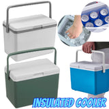 3L Insulated Portable Cooler with Handle Car Refrigerator Heat Preservation Picnic Ice Bucket for Camping Tailgating