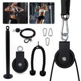 Fiess DIY Cable System Heavy Duty Pulldown and Lift Pulley Workout Equipment for Forearm Shoulder