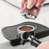 1pc, 304 Stainless Steel Solid Wood Gravity Coffee Powder Press, 3 Sizes, Adjustable Height, Professional Espresso Distributor
