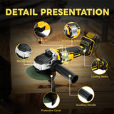 125mm Brushless Angle for 20V Battery 6600RPM 4 Speeds Electric Metal Grinder Polishing Cutting hine