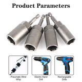 16PCS/Set Car Removal Wrench Bar Universal Electric Drill Socket Head Repair Garage Tools Portable Auto Accessories