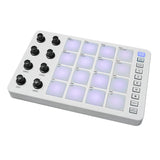 Controller Pad with RGB Backlight - MIDI Keyboard with BT Connection, Low Latency, 3.5mm Output Interface and 16 Strike Pads