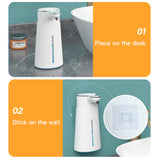 White 400ml High-Quality Automatic Foam Soap Dispenser for Bathroom with USB Charging