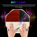 Gecko Sd6 Cajon Hand Drum Percussion Music Instrument High Bongo Low Anf Snare Cajon Drum with Carrying Bag for Travel Camping