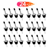 Aoresac 24 Packs Alcohol Stainless Steal Liquor Bottle Dispensers Speed Pourers for Spirits Bottles