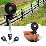 25Pcs Electric Screw-in Insulator Ring Wood Post Insulator,Livestock Fence Accessories