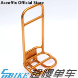 Aceofeffix folding bicycle refitted accessories aluminum alloy front shelf for Brompton pig nose rack