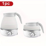 1pc 500ml Travel Electric Kettle Small Stainless Steel Portable Electric Kettle For Boiling Water Travel Tea Kettle Automatic