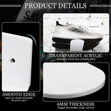 6 Pack Floating Shees,White Acrylic Wall Mounted Shoe Shees,for Display Collectible Shoe&Sneaker