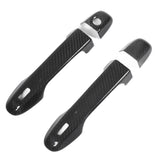 Exterior Door Handle Decoration Trim Anti Aging Wear Resistant Outer Door Handle Cover Scratch Proof Carbon Fiber for Car