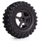 4Pcs Carbon Fiber 2.2Inch Beadlock Wheel Hub Rim For 1/10 RC Crawler Car Axial SCX10 Wraith RR10 Traxxas TRX4