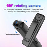 1080P HD Mini Camera Pen Portable Recorder Outdoor Sports Photography Pen Night Vision Camera 180° Rotating Camera support 128G