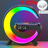 Multifunction Wireless Charger Pad Stand Speaker TF RGB Night Light 15W Fast Charging Station for iPhone Samsung Xiaomi Huawei