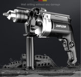 500W Small Rotary MultiFunction Electric Pick Impact Concrete Hammer Drill hine Perforator Set
