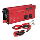 700W Power Inverter Modified Sine Wave 4 USB Ports 3 US Sockets Car Converter Dual LED Display Smart Cooling Fan for Home Auto