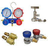Car Air Conditioning Manifold Hose Kit for R410A R134a R404A R22 Refrigerant Pressure Gauge Set with Box