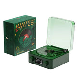 Mini Retro White Noise BT Portable Vintage Sleep Aid Music Speaker Subwoofer with RGB Light Lamp Support TF Card