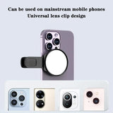 Compact Mirror Universal Clip for i Phone 14/13/12/11 Samsung Photo Video Selfie Vlog Accessories