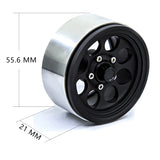 4Pcs Metal 1.9 Beadlock Wheels Rims For 1/10 RC Crawler Car Axial SCX10 II 90046 AXI03007 Traxxas TRX4 RC4WD D90