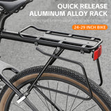 Aluminum Alloy MTB Quick Release Bicycle Cycle Shelf Strong Load-Bearing Bike Rear Rack 140kg Load
