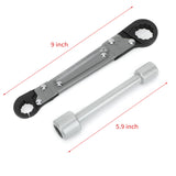 Professional Plumbing Tools - 2 PCS Angle-on Wrench Set for Plumber, Ideal for Angle Stop Removal and Installation