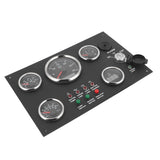 12V/24V Cluster Water Temperature Voltage Display with Ignition Keys Pressure Oil Level Gauge