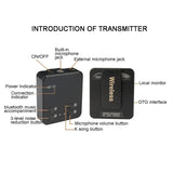 2.4G Wireless Microphone with Transmitter Receiver Clip-on Lavalier Mic for Smartphone DSLR Camera DV Vlog Recording Receivers