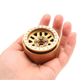 4PCS 240G/Pcs Heavy Brass Beadlock 1.9 Hub Wheel Rim For 1/10 RC Crawler Car Traxxas TRX-4 Axial SCX10 RC4WD D90