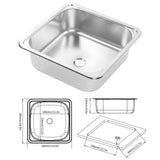 Kitchen Wash Sink RV Sink Exquisite Appearance Anti Deformation Rustproof for Camper