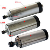 800W 1500W 2200W CNC Spindle Motor 220V Air Cooled Milg hine Z Axis Shaft 1.5KW 2.2KW 65mm 80mm Diameter ER11 Collet Chuck