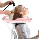 Portable Iatable Shampoo Basin Durable Drain Tube Air Pump Washing Sink Foldable Detachable Hair Wash Tub Bedridden