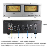 MIC-73 Voice-Activated Square VU Level Meter Finished hine Aluminum Alloy Panel LED Warm Backlight Without Wiring