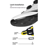 ESLNF Road Bike Clipless Self-locking SPD Anti-slip Cycg Pedals Suitable for Outdoor Mountain Bikes