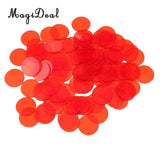 100Pcs/Lot Translucent Bingo Chip 3/4 Inch Class Math Games Educational Toys for Children Kids Classroom Party Supplies