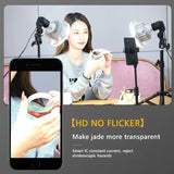 Adjustable Phone Shooting Bracket Stand+ Boom Arm+Super Bright 175W LED Light Photo Studio Kits for Desktop Photo/Video