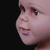 Children's Textured Model For Wig Training, And Doll Heads Are Used To Make Facial Makeup Wigs