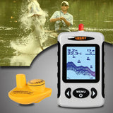 Lucky FFW718 Fish Finder English/Russian Menu Rechargeable Waterproof Wireless Fishing 125KHz Sonar Echo Sounder Fishfinders